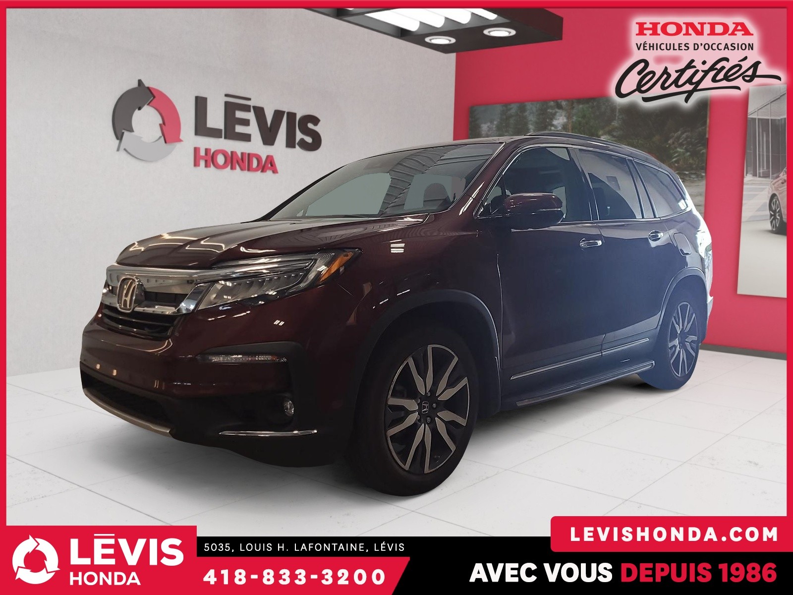 2019 Honda Pilot Touring - 63,898km
