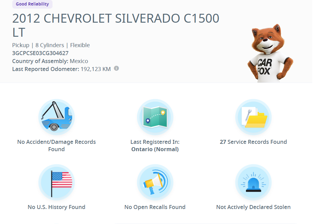 2012 Chevrolet Silverado 1500