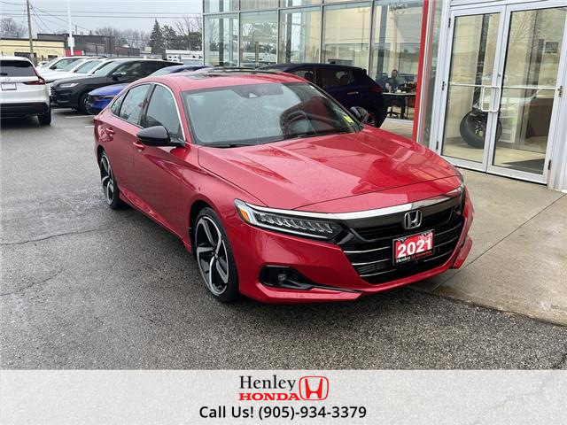 2021 Honda Accord Sedan Sport 2.0 Auto (Stk: R11967) in St. Catharines - Image 1 of 22