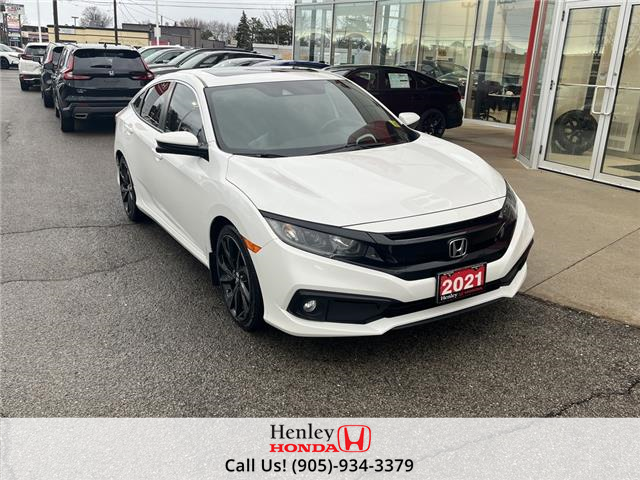 2021 Honda Civic Sedan Sport CVT (Stk: H21927B) in St. Catharines - Image 1 of 22