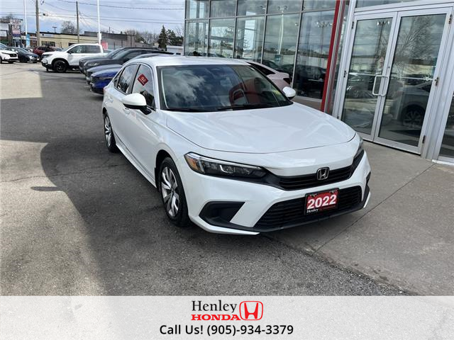 2022 Honda Civic Sedan LX CVT (Stk: H21939A) in St. Catharines - Image 1 of 12