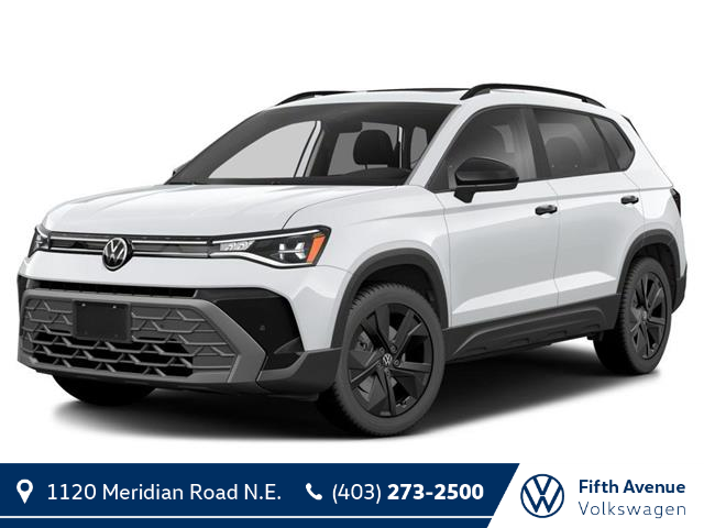 2025 Volkswagen Taos Comfortline Black Edition (Stk: W53449) in Calgary - Image 1 of 2