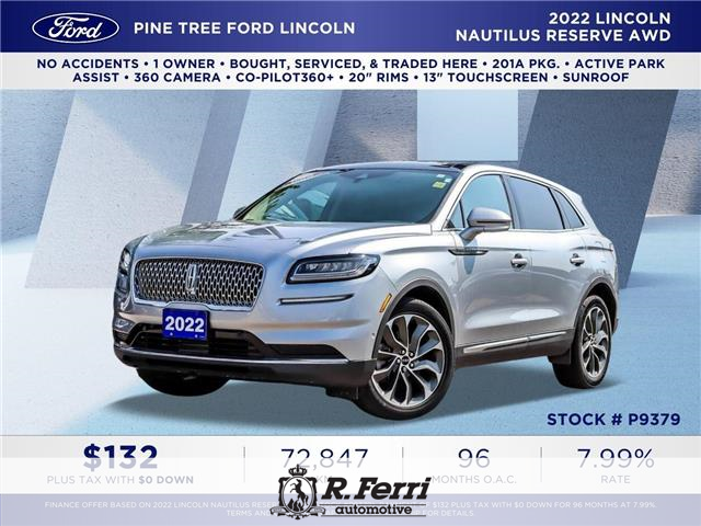 2022 Lincoln Nautilus Reserve (Stk: P9379) in Woodbridge - Image 1 of 24