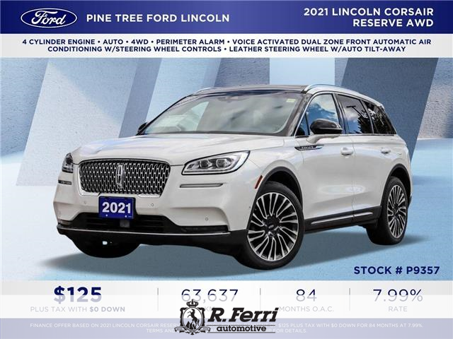 2021 Lincoln Corsair Reserve (Stk: P9357) in Woodbridge - Image 1 of 22