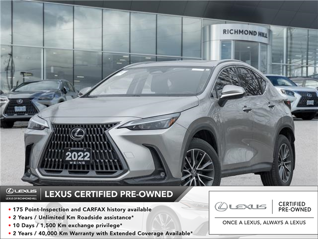 2022 Lexus NX 350h  (Stk: 15104028A) in Richmond Hill - Image 1 of 8