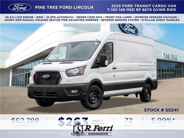 2025 Ford Transit-150 Cargo Base (Stk: S0241) in Woodbridge - Image 1 of 23