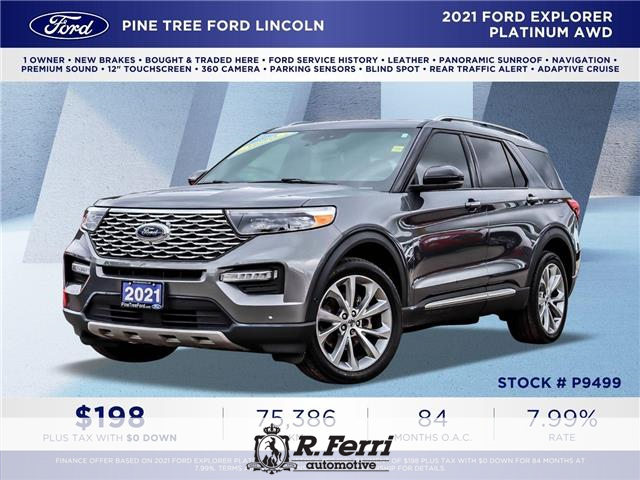 2021 Ford Explorer Platinum (Stk: P9499) in Woodbridge - Image 1 of 31