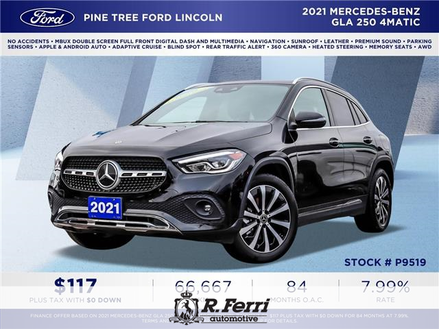 2021 Mercedes-Benz GLA 250 Base (Stk: P9519) in Woodbridge - Image 1 of 30
