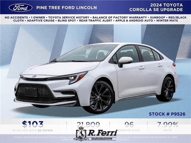 2024 Toyota Corolla SE (Stk: P9526) in Woodbridge - Image 1 of 25