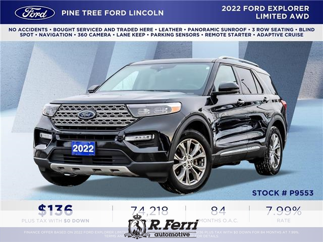2022 Ford Explorer Limited (Stk: P9553) in Woodbridge - Image 1 of 33