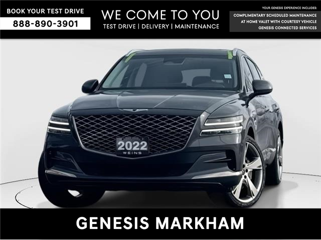 2022 Genesis GV80 3.5T Advanced (Stk: 25101556A) in Markham - Image 1 of 12