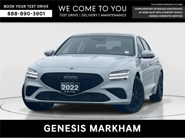 2022 Genesis G70 3.3T Sport (Stk: 25101558A) in Markham - Image 1 of 12