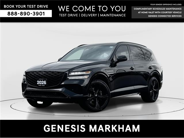 2026 Genesis GV80 3.5T Prestige 7P Black (Stk: 16U101727) in Markham - Image 1 of 37