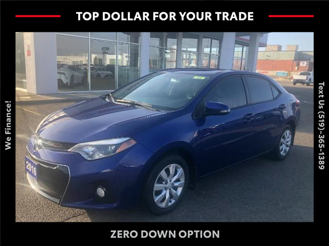 2016 Toyota Corolla S (Stk: CP11827A) in Chatham - Image 1 of 14