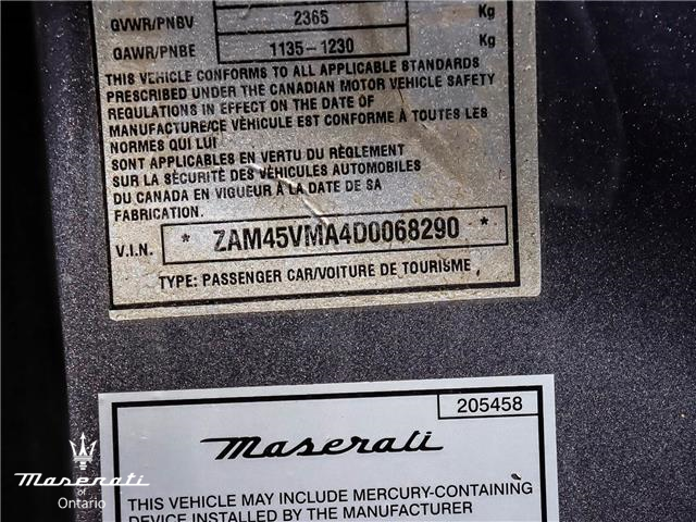 2013 Maserati GranTurismo Sport (Stk: MU0502) in Vaughan - Image 28 of 28