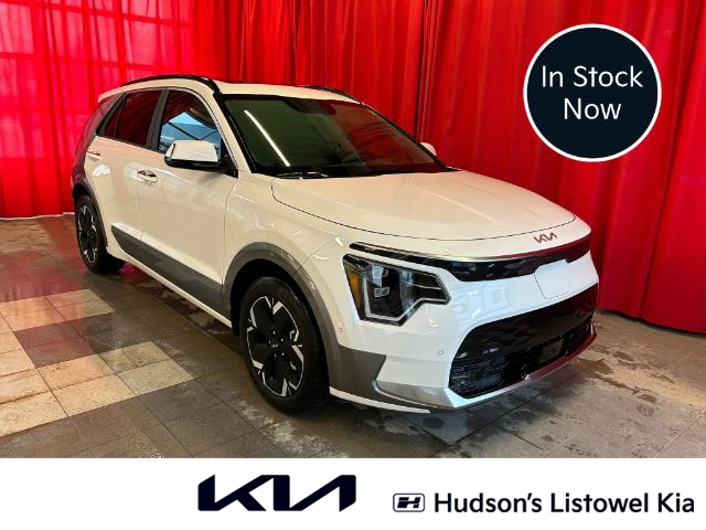 2024 Kia Niro EV Wave w/Snow White Pearl & Grey Exterior (Stk: K24108) in Listowel - Image 1 of 25