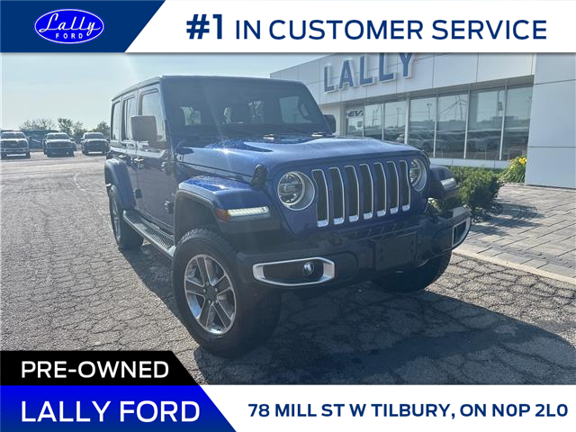 2019 Jeep Wrangler Unlimited Sahara (Stk: LFSPFF00372A) in Tilbury - Image 1 of 19