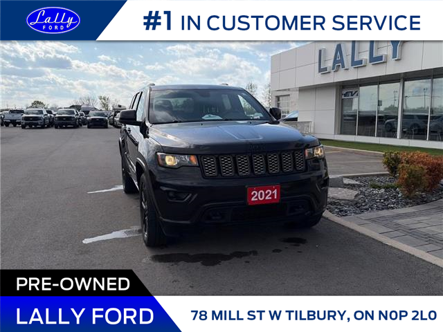 2021 Jeep Grand Cherokee Laredo (Stk: LFBR01732A) in Tilbury - Image 1 of 4 2021 Jeep Grand Cherokee Laredo (Stk: LFBR01732A) in Tilbury - Image 1 of 4