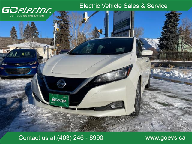 2019 Nissan LEAF SV (Stk: R-19NILWHI6214) in Calgary - Image 1 of 12