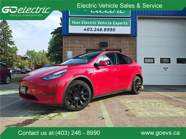 2021 Tesla Model Y Long Range (Stk: R20TEMRED6170) in Calgary - Image 1 of 15