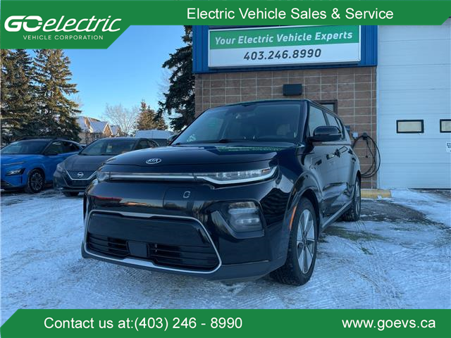 2021 Kia Soul EV EV Limited (Stk: R-21KISBLA2335 ) in Calgary - Image 1 of 12