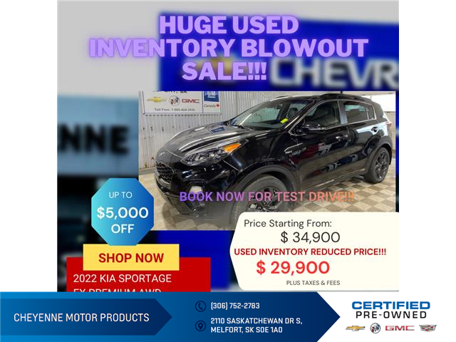 2022 Kia Sportage  (Stk: U962) in Melfort - Image 1 of 14