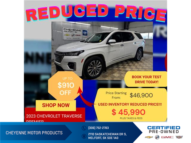 2023 Chevrolet Traverse Premier (Stk: 25243A) in Melfort - Image 1 of 15