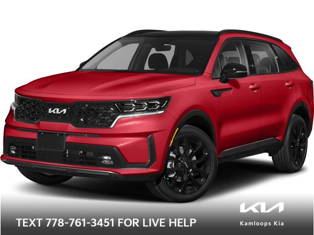 Used 2023 Kia Sorento 2.5T SX w/Black Leather 2.5t SX | BLACK LEATHER INTERIOR | AWD | HEATED SEATS | HEATED STEERING WHEEL - Kamloops - Kamloops Kia