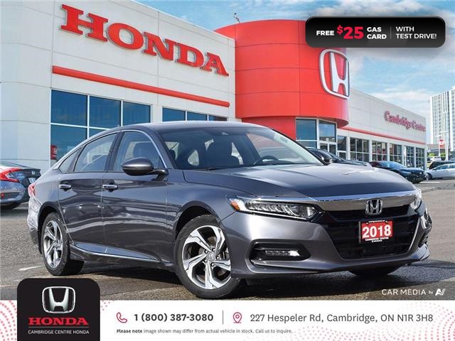 2018 Honda Accord EX-L (Stk: 24398A) in Cambridge - Image 1 of 27