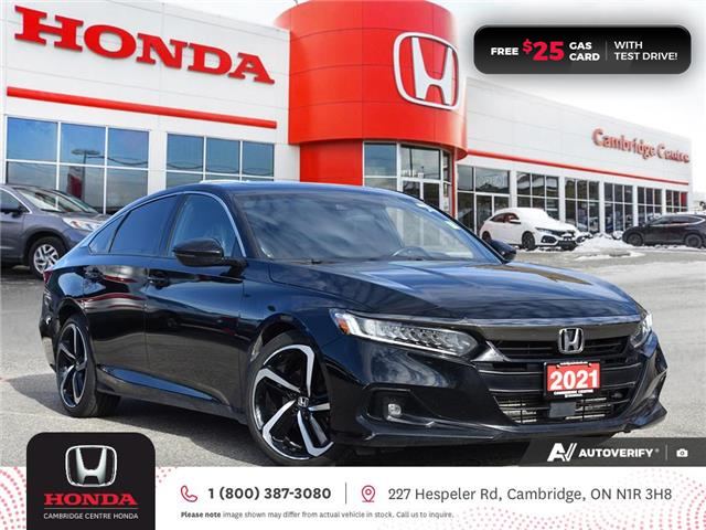 2021 Honda Accord Sport 1.5T (Stk: 25110A) in Cambridge - Image 1 of 28