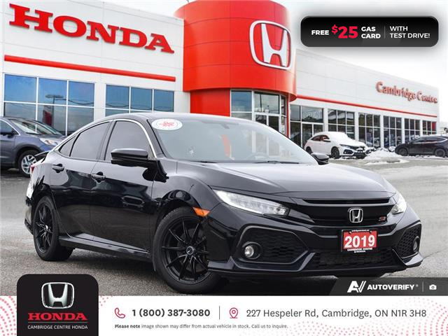 2019 Honda Civic Si  Black with 120,072km at $25,521