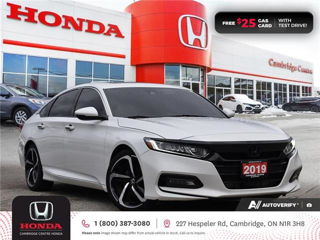 2019 Honda Accord Sport 1.5T White with 142,545km at $24,521