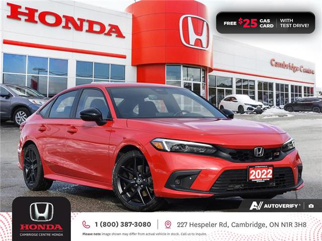 2022 Honda Civic Si Base (Stk: 25177A) in Cambridge - Image 1 of 28