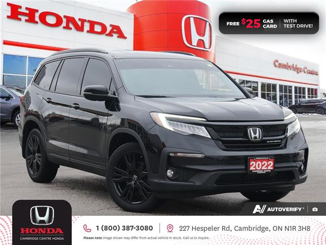 2022 Honda Pilot Black Edition (Stk: 25156A) in Cambridge - Image 1 of 6