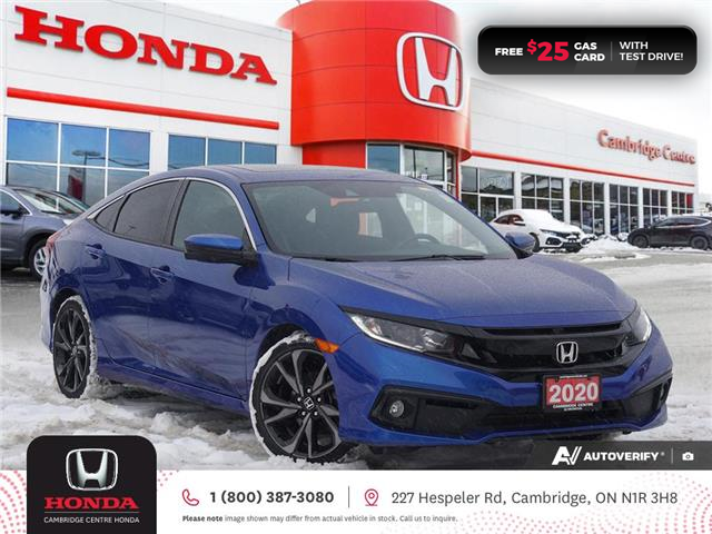 2020 Honda Civic Sport (Stk: 25191A) in Cambridge - Image 1 of 28