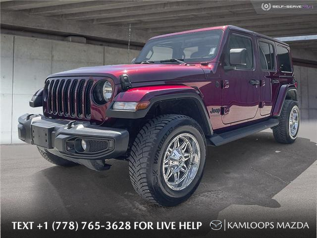 2021 Jeep Wrangler Unlimited Sahara (Stk: 23P096) in Kamloops - Image 1 of 26
