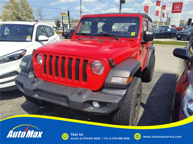 2019 Jeep Wrangler Sport (Stk: B1348) in Sarnia - Image 1 of 2