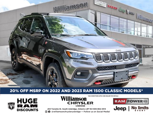 2023 Jeep Compass Trailhawk (Stk: 045-23) in Lindsay - Image 1 of 25