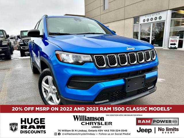 2024 Jeep Compass Sport (Stk: 003-24) in Lindsay - Image 1 of 18