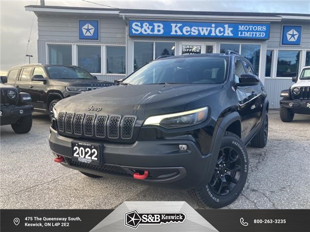 2022 Jeep Cherokee Trailhawk (Stk: 22167) in Keswick - Image 1 of 28