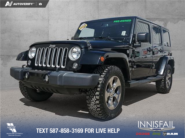 2018 Jeep Wrangler JK Unlimited Sahara (Stk: U38059) in Red Deer - Image 1 of 25