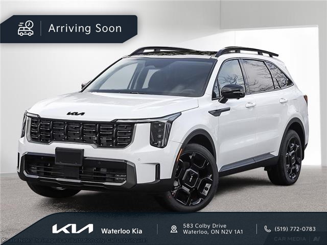 2025 Kia Sorento 2.5T X-Line Limited w/Black Interior (Stk: 25274) in Waterloo - Image 1 of 26