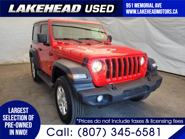 2020 Jeep Wrangler Sport (Stk: 2310663) in Thunder Bay - Image 1 of 23