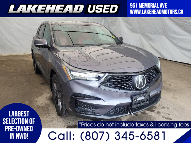 2020 Acura RDX A-Spec (Stk: 2215992) in Thunder Bay - Image 1 of 22