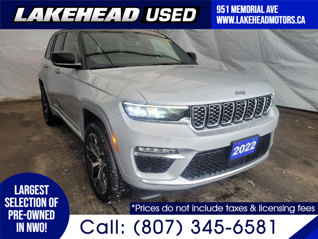 2022 Jeep Grand Cherokee Summit (Stk: 501574) in Thunder Bay - Image 1 of 27