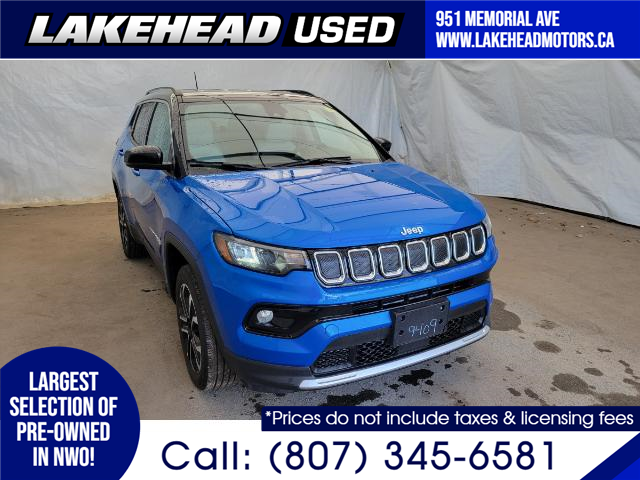 2022 Jeep Compass Limited (Stk: U3692) in Thunder Bay - Image 1 of 32
