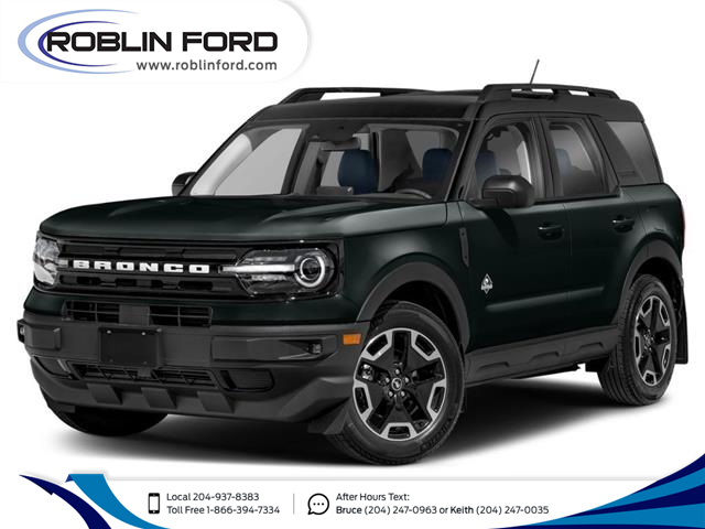 2024 Ford Bronco Sport Outer Banks (Stk: F7PHJN) in Roblin - Image 1 of 12