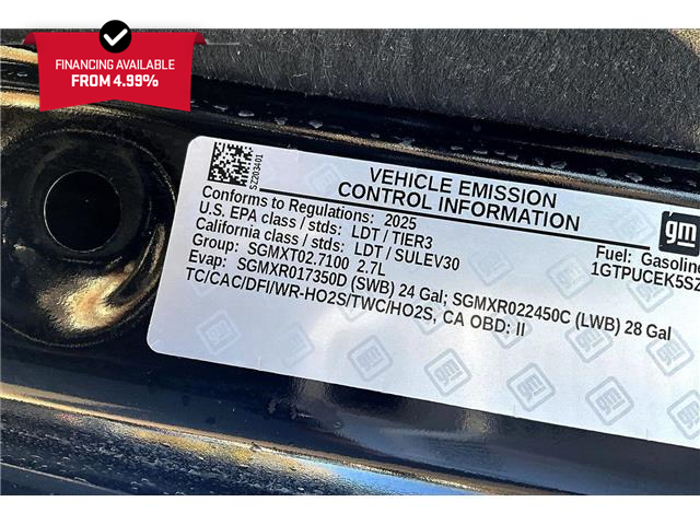 2025 GMC Sierra 1500 Elevation (Stk: 03401U) in Calgary - Image 33 of 34