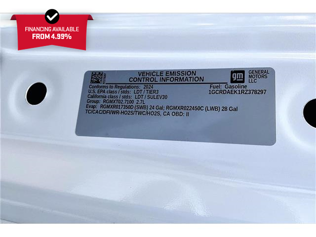 2024 Chevrolet Silverado 1500 Work Truck (Stk: 78297U) in Calgary - Image 32 of 33