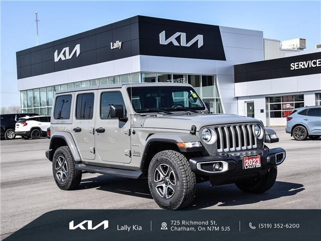 2023 Jeep Wrangler Sahara (Stk: LK00288T) in Chatham - Image 1 of 28
